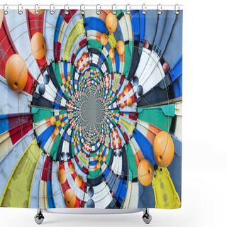 Personality  Kaleidoscopic Pattern Of Fish Boxes, Based On Own Reference Image Shower Curtains