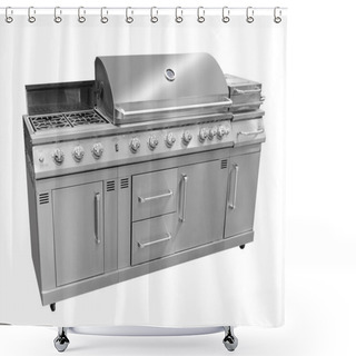 Personality  Bbq Gas Grill, Isolated Shower Curtains