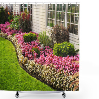Personality  Colorful Flower Garden Shower Curtains