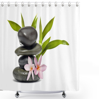Personality  Spa Still Life With Flowers And Green Leafs Shower Curtains