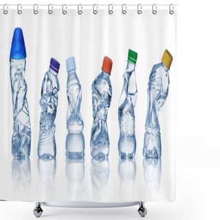 Personality  Empty Used Plastic Bottles Shower Curtains