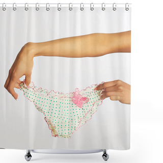 Personality  Elegant Panties Close Up Shower Curtains