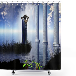 Personality  Aphrodite's Grotto Shower Curtains