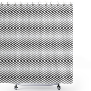 Personality  White Striped Background Vector Line Geometric Retro Shower Curtains