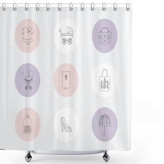 Personality  Instagram Highlights Stories Covers. Instagram Highlights Icons. Social Network Highlight Stories Icons. Business Icons. Social Media. Vector  Shower Curtains