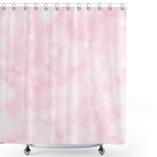 Personality  Abstract Blurry Pink Watercolor Background With Stains Shower Curtains