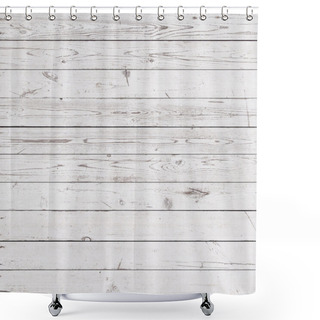 Personality  White Wood Shower Curtains