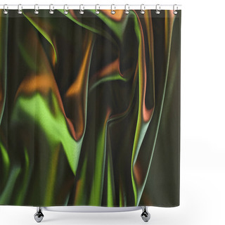 Personality  Toned Picture Of Elegant Folded Silk Fabric Background Shower Curtains
