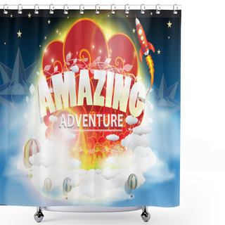 Personality  Beautiful Amazing Adventure Fantasy Vector Illustration Shower Curtains