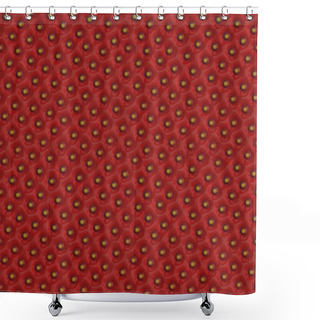 Personality  Seamless Tileable Fruit Strawberry Texture - Pattern Shower Curtains