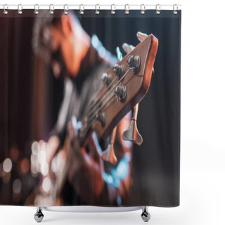 Personality  Electric Guitar Player Shower Curtains