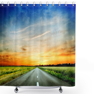 Personality  Road To The Sky Shower Curtains