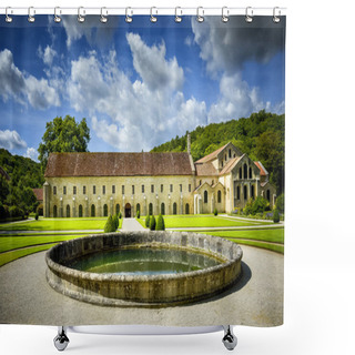 Personality  Abbey Of Fontenay, Burgundy, France. Shower Curtains