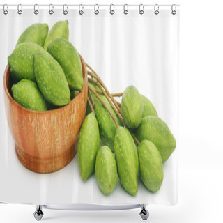 Personality  Fresh Green Medicinal Haritaki Fruits  Shower Curtains