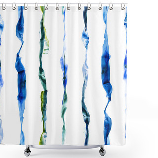 Personality  Watercolor Stripes Seamless Pattern Shower Curtains