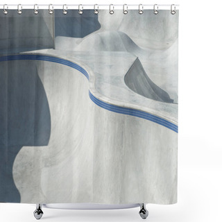 Personality  Skate And Bike Park Shower Curtains