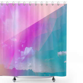 Personality  Dreamy Pink Sky Over The Fields In Yorkshire Dales, England. Shower Curtains