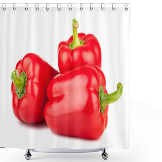 Personality  Three Sweet Red Peppers Shower Curtains