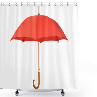 Personality  Red Umbrella Shower Curtains