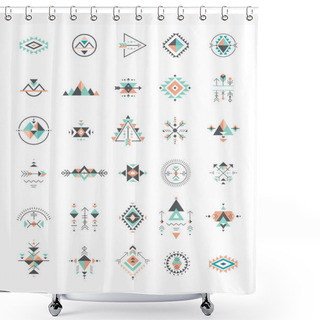 Personality  Esoteric, Alchemy, Sacred Geometry, Tribal And Aztec, Sacred Geometry, Mystic Shapes, Symbols Shower Curtains