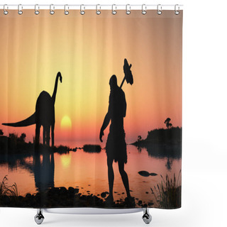 Personality  Ancient Shower Curtains