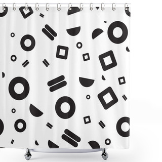 Personality  Seamless Pattern Geometric Shapes Shower Curtains