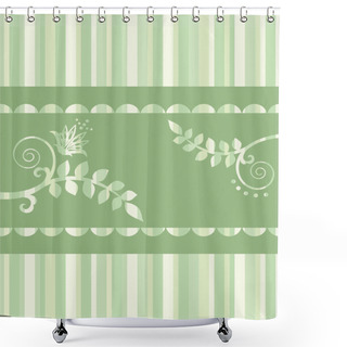 Personality  Eco Greeting Card Or Seamless Repetitive Border Shower Curtains