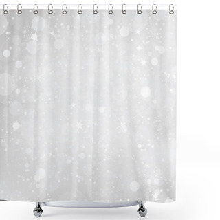 Personality  Bright White Background Shower Curtains