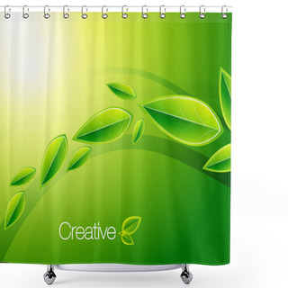 Personality  Nature Creative Background Shower Curtains