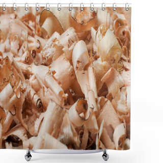 Personality  Texture Of Wood Chips Shower Curtains