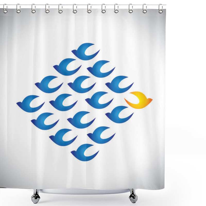 Personality  Being Different, Taking Risky, Bold Move For Success In Life - C Shower Curtains