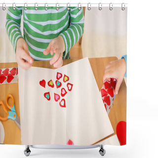 Personality  Valentine's Day Hearts: Kids Arts And Crafts Shower Curtains