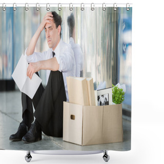 Personality  Unemployed Man Shower Curtains
