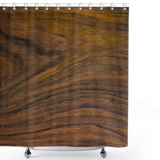 Personality  Texture Of Brazilian Rosewood, Used As Background Shower Curtains