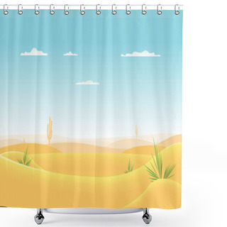 Personality  Deep Western Desert Shower Curtains
