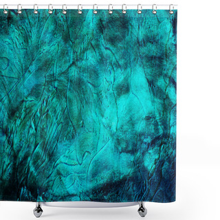 Personality  Turquoise Wall Shower Curtains