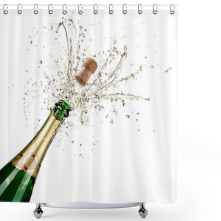 Personality  Celebration With Splashes Of Champagne Shower Curtains