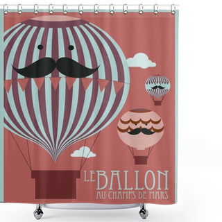 Personality  Hot Air Balloons Shower Curtains