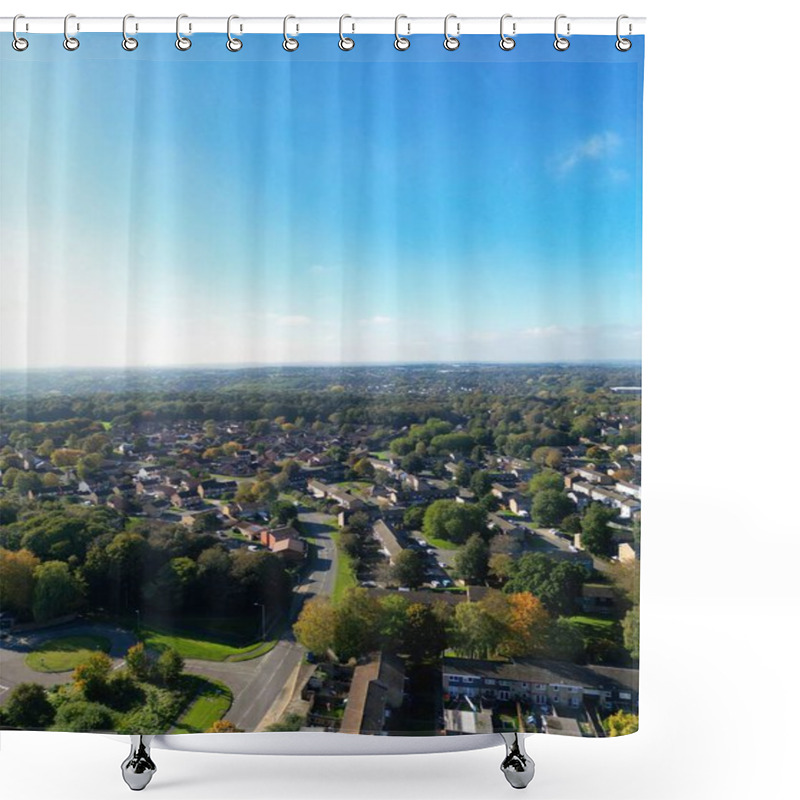 Personality  Aerial View Of Central Northampton City Of Northamptonshire, England United Kingdom. October 25th, 2023 Shower Curtains