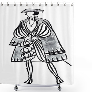 Personality  German Nobleman Shower Curtains