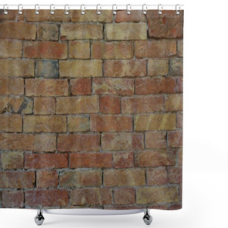 Personality  Red Brick Wall Texture Shower Curtains