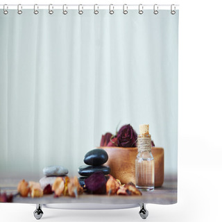 Personality  Spa Composition Shower Curtains