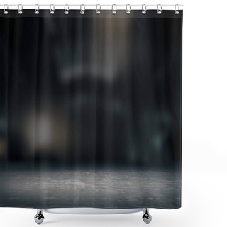 Personality  Empty Space For Product Showcase, Background Blurred .3D Rendering Shower Curtains