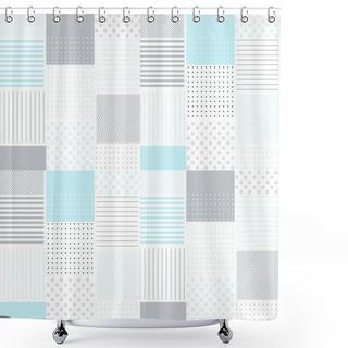 Personality  Subtle Geometric Background Shower Curtains