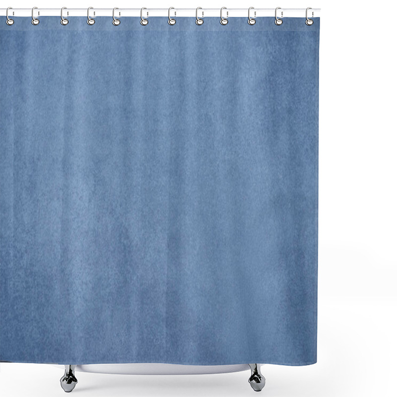 Personality  Full Frame Of Blank Blue Background Shower Curtains
