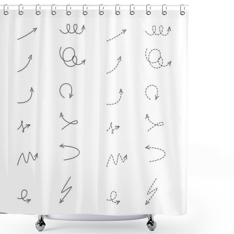 Personality  Set Of Arrows Shower Curtains