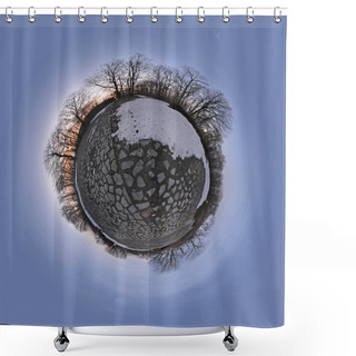 Personality  Tiny Planets Shower Curtains