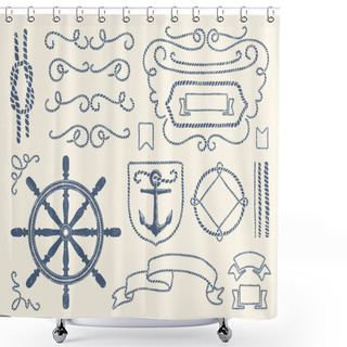 Personality  Nautical Decoration Set Shower Curtains