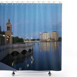 Personality  Beautiful Uptown Park And Lakes At Altamonte Springs Florida Wit Shower Curtains
