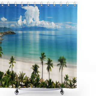 Personality  Beach Scene Shower Curtains